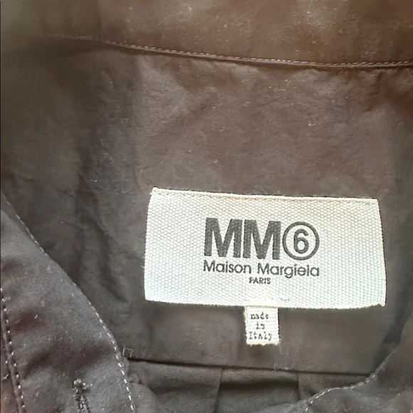 Maison Margiela organic cotton shirt black